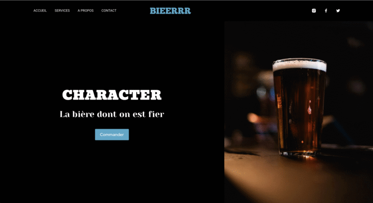 Illustration d'un site WordPress fait par Les sites de Cécilia dans les tons masculins