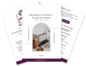 Illustration de la check-list pour rédiger les contenus de son site vitrine